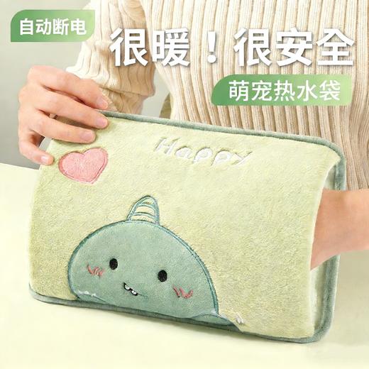 【超暖❗️国标充电热水袋】寒冬取暖新宠 看得见的温暖 亲肤更保暖 锁温更长时 暖水袋防爆水电分离自动断电注水 商品图0