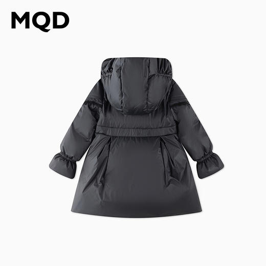 【秒1】【MQD】女童质感珠光香风蕾丝花边连帽羽绒服 商品图6