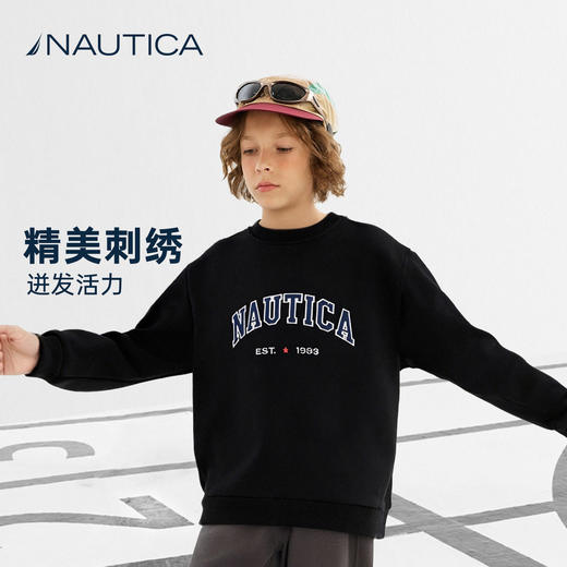 NAUTICA诺帝卡童装 针织加绒卫衣 NK241033 商品图3