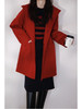 114-3 原价1699 渠道货 原材 小禾双面羊毛呢 手工剖缝 红色连帽大衣 新年小红帽大衣 商品缩略图1