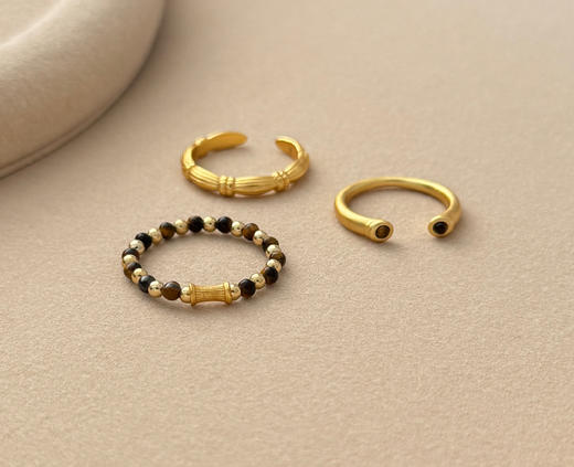 Oups三层美拉德复古戒指虎眼石 商品图13