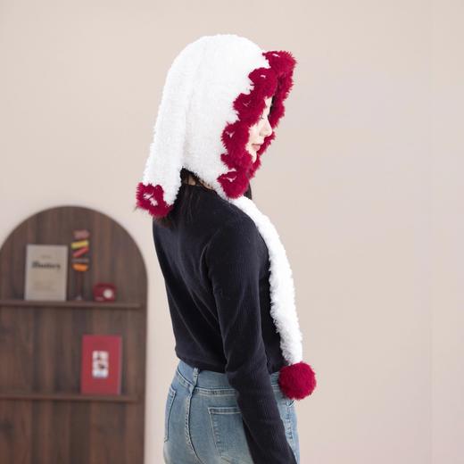 苏苏姐家暖萌爱心绒绒帽手工diy编织钩针绒绒蜜糖毛线团帽子材料包 商品图2