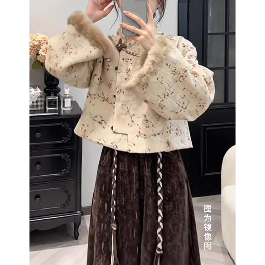裁缝学苑AS622复古毛绒新中式外套纸样阔腿裤女装样板打版图纸 商品图1