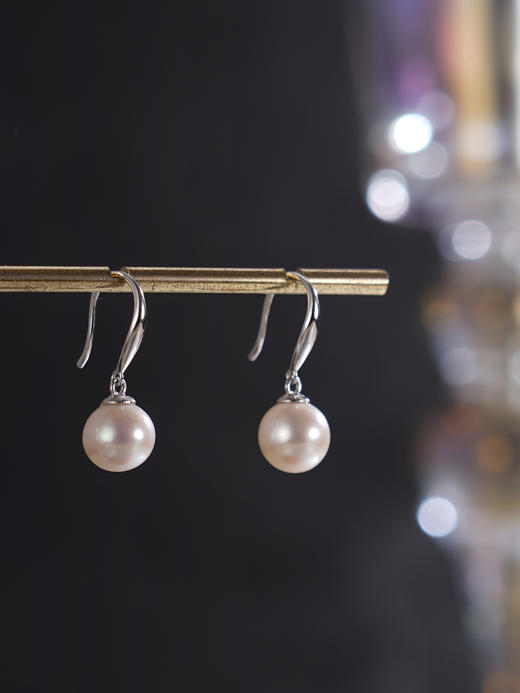 子佩集【月华柔情】银S925珍珠惜王妃耳环【YE1018】8mm珠双色单珠2601 商品图10