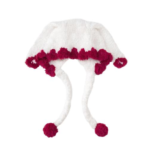 苏苏姐家暖萌爱心绒绒帽手工diy编织钩针绒绒蜜糖毛线团帽子材料包 商品图4