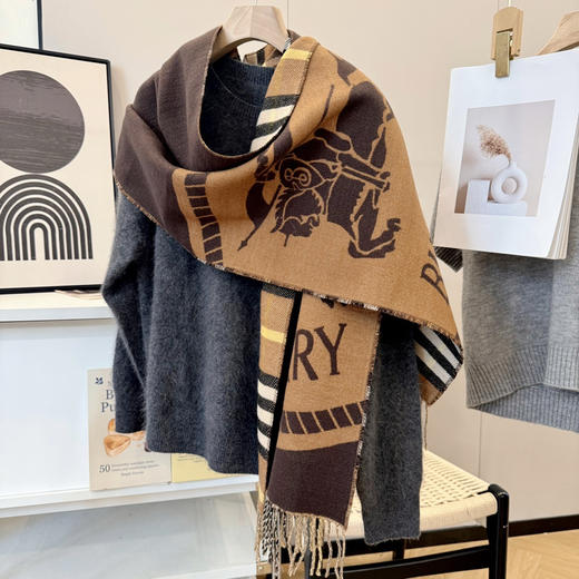 秋冬特惠💰160 巴宝莉围巾 绝对是重磅！不同于的围巾组织构造 商品图4