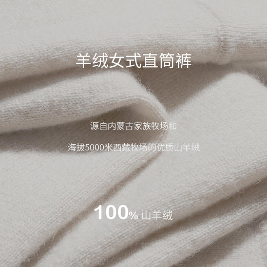 羊绒女式直筒裤 SJF95K636AA 商品图2