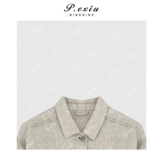 04-2潘依绣丁丁宠粉复古夹克翻领水洗短牛仔外套Q13424 商品图2