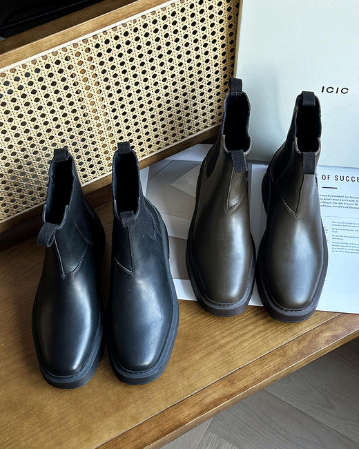 现货  THS-无 之家 新品经典短靴 帅气烟筒靴 2色 BZ1280 商品图3