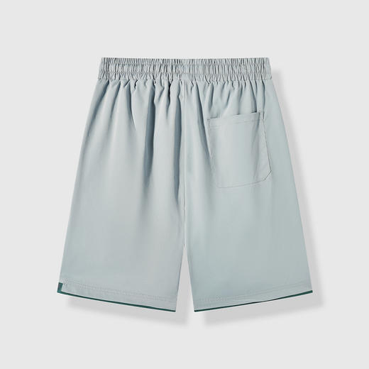 GXG男装25夏季舒适顺滑经典抽绳拼接百搭运动休闲短裤K&C 商品图3