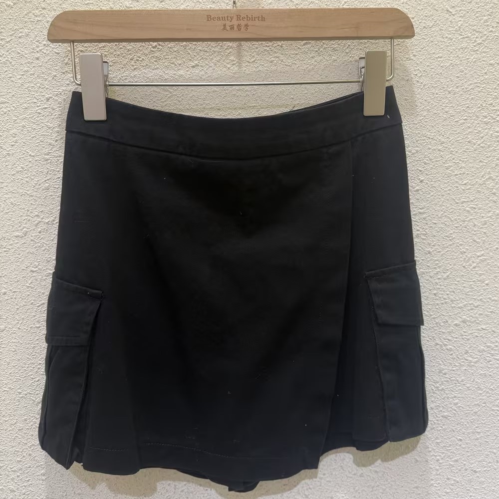 1-1 GD侧边双口袋短款裤裙40214（黑） 夏季 401212032105