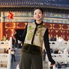 西子/凤穿牡丹真丝丝绒双面穿拼水貂新中式夹羊毛马甲/MJZH0020 商品缩略图3