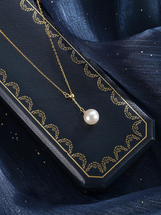 子佩集【时光简度】银S925珍珠惜王妃套链【PC4320】8.8mm珠镀金吊球2601 商品图4