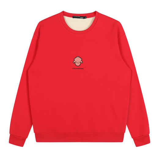 GXG男装【笑脸小羊】春季时尚百搭男女同款圆领长袖卫衣K&C 商品图3