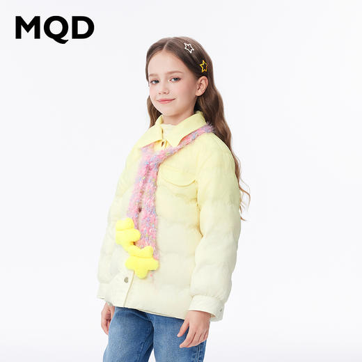 【秒1】【MQD】女童冬季梦幻潮酷渐变休闲翻领羽绒服 商品图3