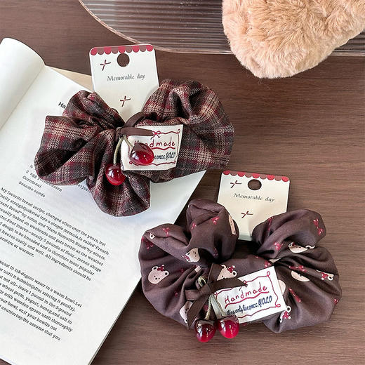 FGKH复古樱桃吊坠发圈皮筋-纪念日百货门店同款167993649 商品图0