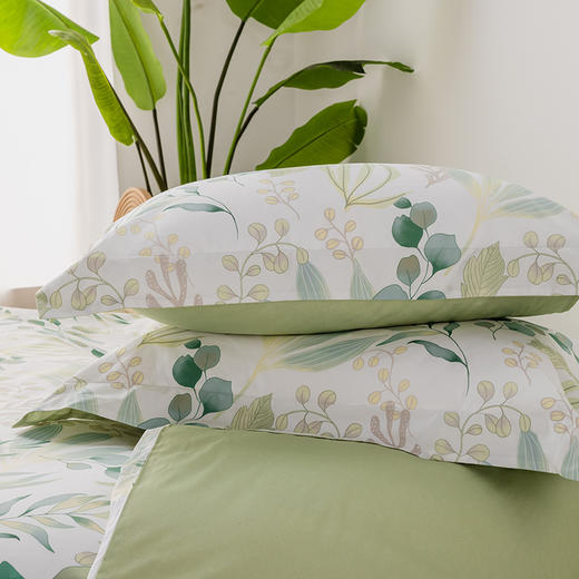 多喜爱 全棉斜纹印花套件四件套 花漾纪/风吟棉语/丁香雨露/绿嘢/卡皮巴拉【甄选新疆棉】【芬纳诺抗菌】【AB版设计】【宽边枕袋】柔软亲肤 吸湿透气 耐洗耐磨 不易褪色 商品图11