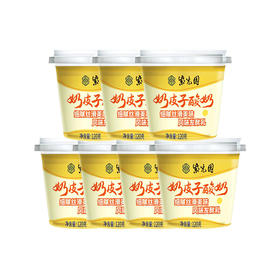 紫光园奶皮子酸奶北京特产酸奶节日送礼120g *7盒