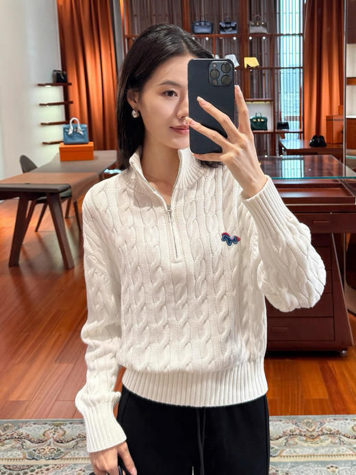 马年限定马到成功拧花羊毛兔绒混纺POLO衫 商品图6