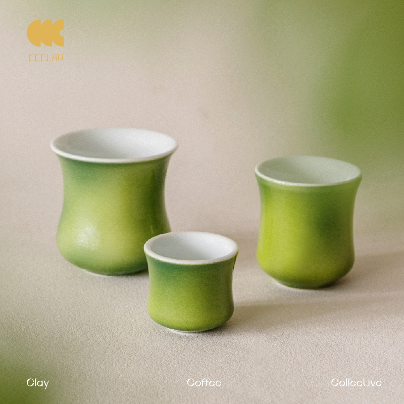 CCCLAY“触”系列 | 绿影 咖啡品鉴杯 ccc咖啡杯 陶瓷杯