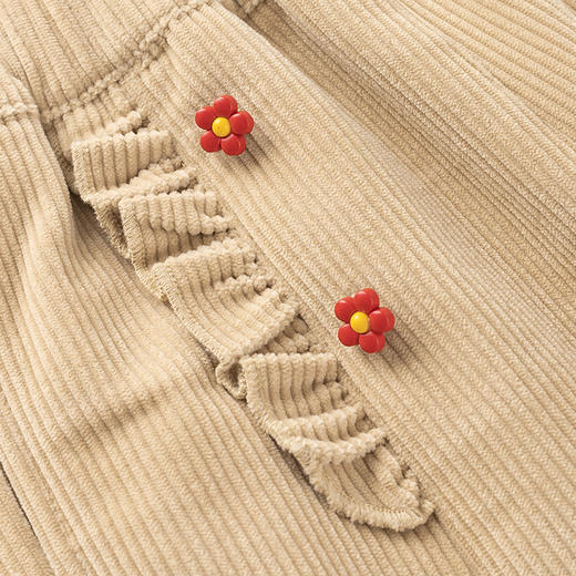 【秒3】【MQD】女童冬季绒感舒适时尚休闲裤子长裤 商品图5