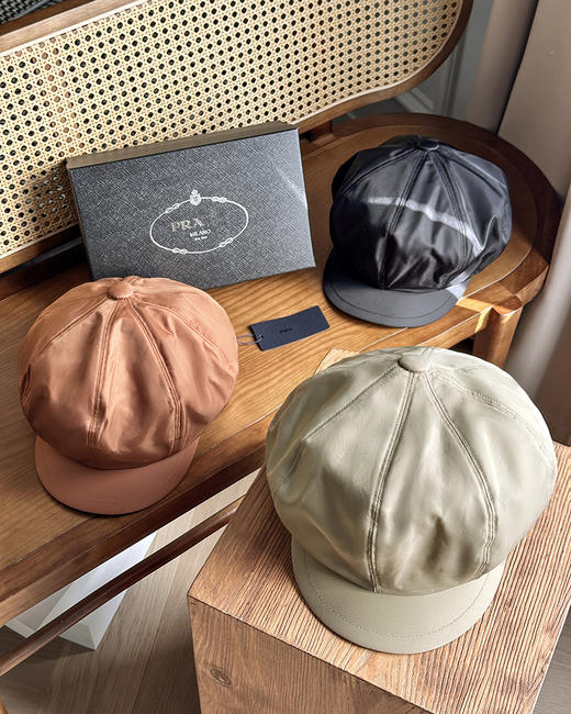 现货 THS-无 P家 复古有型八角帽 3色 CN217 商品图1