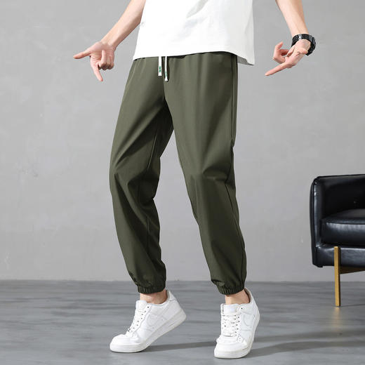 GXG男装【凉爽透气】夏季时尚简约透气舒适男士束脚休闲长裤K&C 商品图5