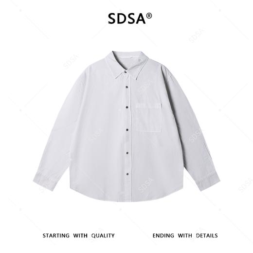 2802SDSA秋冬新款痞帅男装韩版简约纯色设计翻领长袖衬衫百搭休闲衬衣 商品图1