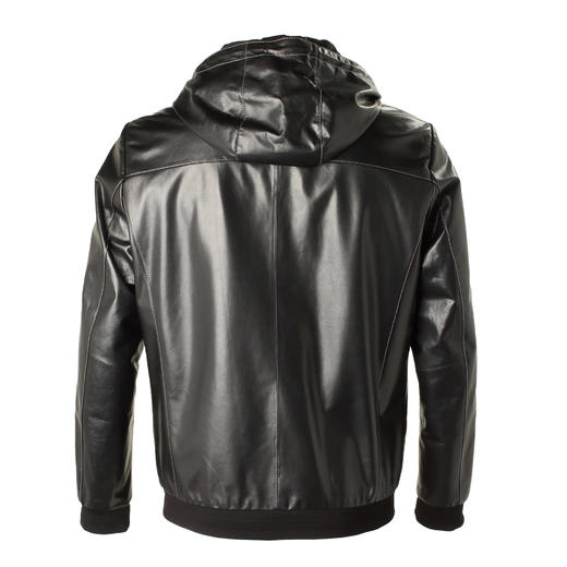 Marco Azzali 连帽皮衣 LJ55148A2 商品图1