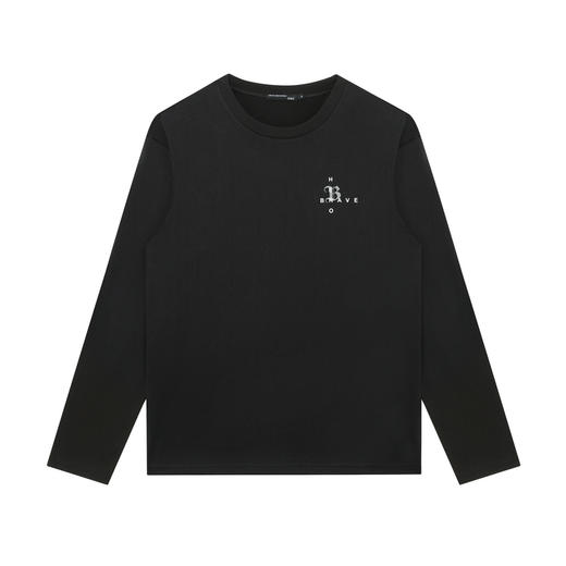 GXG男装【100%棉】秋季哥特字母印花潮流百搭男式休闲圆领t恤K&C 商品图2