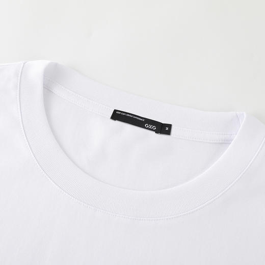 GXG男装【100%棉】夏季时尚印花男士简约字母圆领短袖t恤K&C 商品图9
