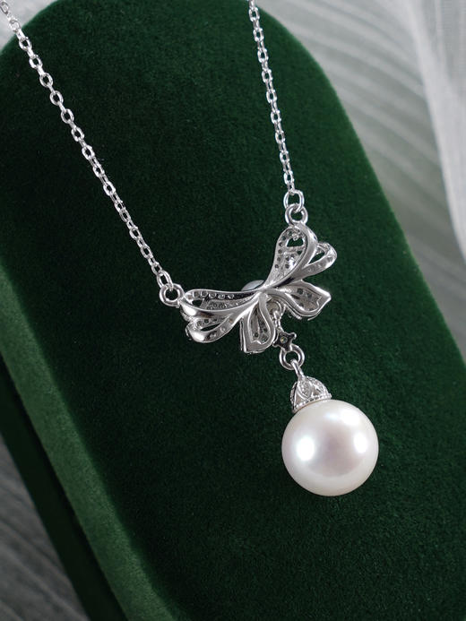 子佩集【温柔情结】银S925珍珠惜王妃套链【MLTL011】8.5mm珠蝴蝶结2601 商品图5