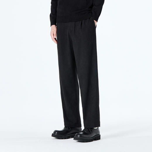 GXG男装秋季简约纯色百搭日常通勤百搭男式休闲直筒长裤K&C 商品图7