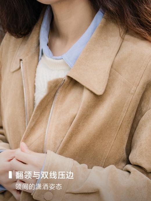 仿麂皮绒飞行员夹克外套FCG1JKT063 商品图3