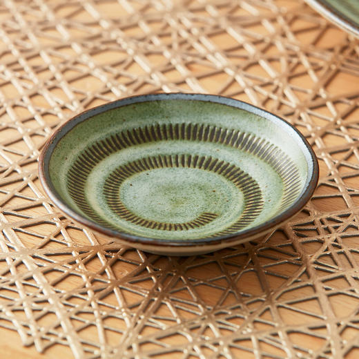 厨房日式超轻量餐具小碗饭碗餐盘深盘 青朽叶 商品图2