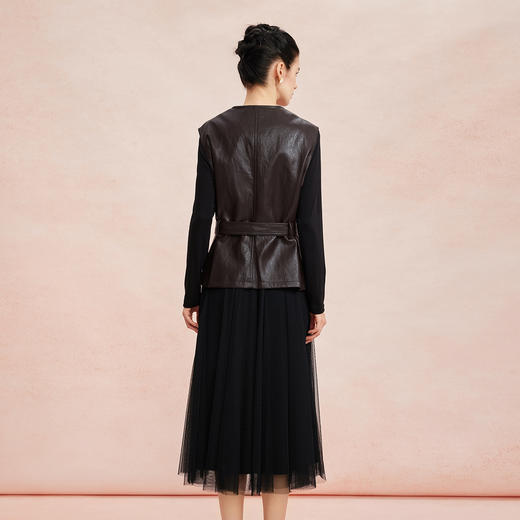 RE804斯尔丽26新款轻奢小香风马甲+网纱连衣裙名媛气质免搭配两件套 商品图1