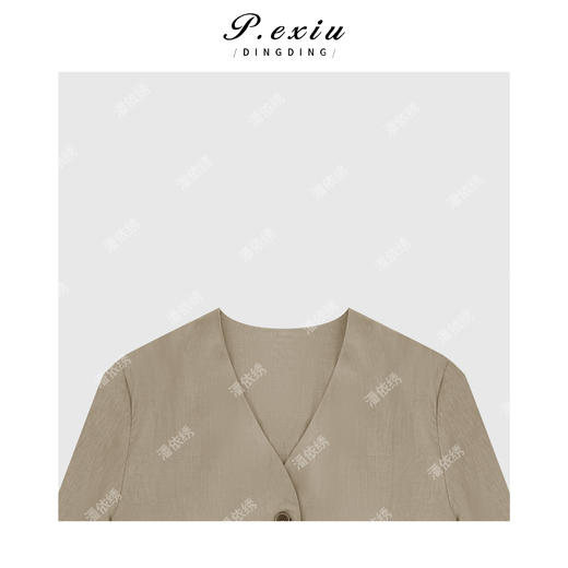 04-6潘依绣丁丁宠粉复古简约百搭长袖西装外套Q19911 商品图2