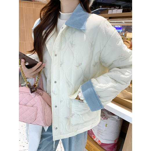 <曾小咸推荐>现货秒杀 ！微信超特价！韩系菱格撞色外套 日常299.99 立减160 秒杀139.99！！ 休闲裤 秒杀79.99！！ 商品图3