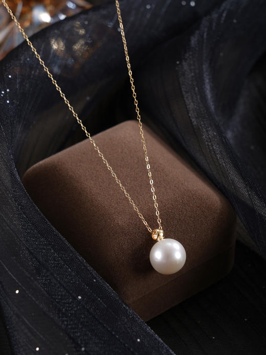 子佩集【圆满人生】银S925珍珠惜王妃套链【MLTL020】11mm珠镀金吊球2601 商品图3