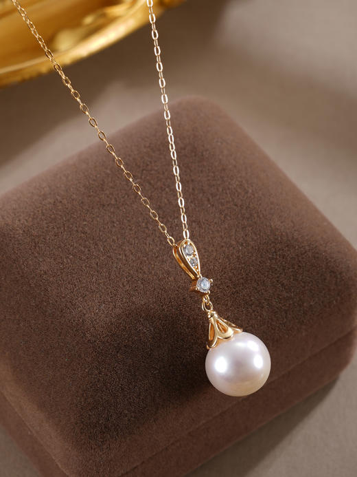 子佩集【星芒圣灵】银S925珍珠惜王妃套链【MLTL014】10mm珠镀金水滴吊球2601 商品图3