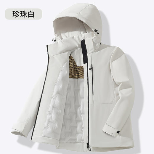 秋冬新款冲锋衣棉衣男款加厚外套女石墨稀保暖棉服一体棉工作服 商品图3