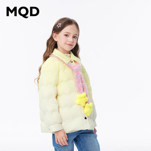 【秒1】【MQD】女童冬季梦幻潮酷渐变休闲翻领羽绒服 商品图4