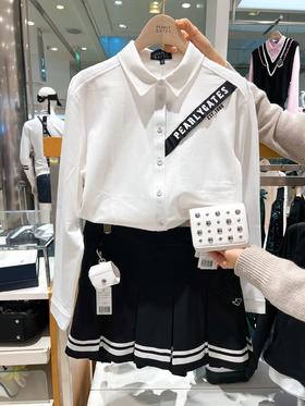 PG家春夏新款女士大百褶织带短裙来了！W822068-44