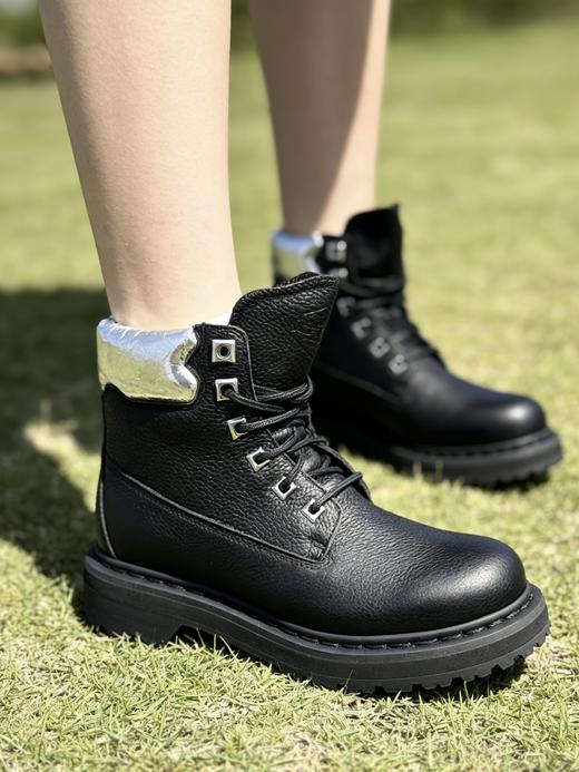 .付款减库存，正品授权，女士马丁靴，头层牛皮！增高4.5cm  头层牛皮！！！BEFFON北风靴｜米其林大底机能马丁靴 商品图2