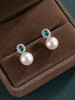 子佩集【花海寄情】银S925珍珠惜王妃耳钉【EM3079-XF】8.5mm珠绿点2601 商品缩略图4