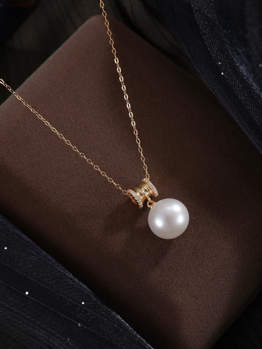 子佩集【小蛮腰】银S925珍珠惜王妃套链【MLTL012】11mm珠镀金吊球2601 商品图3