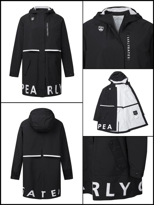 PG家新款女士长款防雨防风外套来了！绝美的一款雨衣外套，开春马上就是绵绵不绝的梅雨季节，这款单品的实用指数100%! 进口防雨面料，全身多处压胶防风工艺，非常的高端！ 商品图5