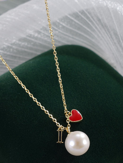 子佩集【深刻的爱】银S925珍珠惜王妃套链【MLTL033】9mm珠红爱心2601 商品图3