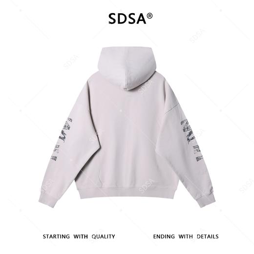 N070SDSA男士秋冬新款痞帅男装嘻哈显瘦印花字母连帽卫衣百搭美式上衣 商品图5