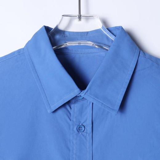 SDSA男士秋冬新款痞帅男装韩版纯色宽松长袖衬衫外套百搭翻领衬衣 商品图1